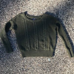 army green sweater